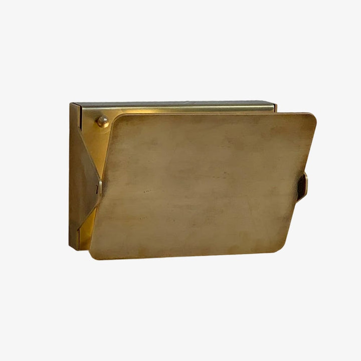Vintage Brass Sconce with Flip Front - Artistic Metal Style