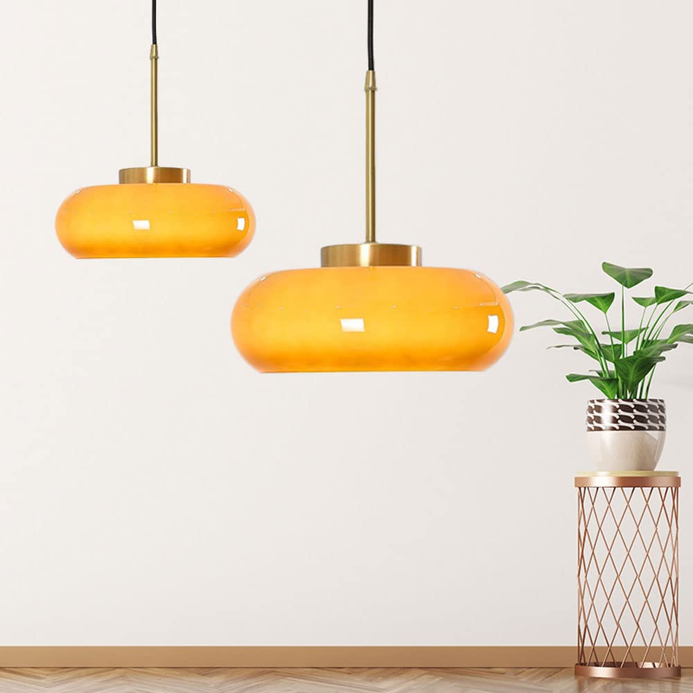 Glass Pot Pendant Light – Vintage Bauhaus Style for Dining Room