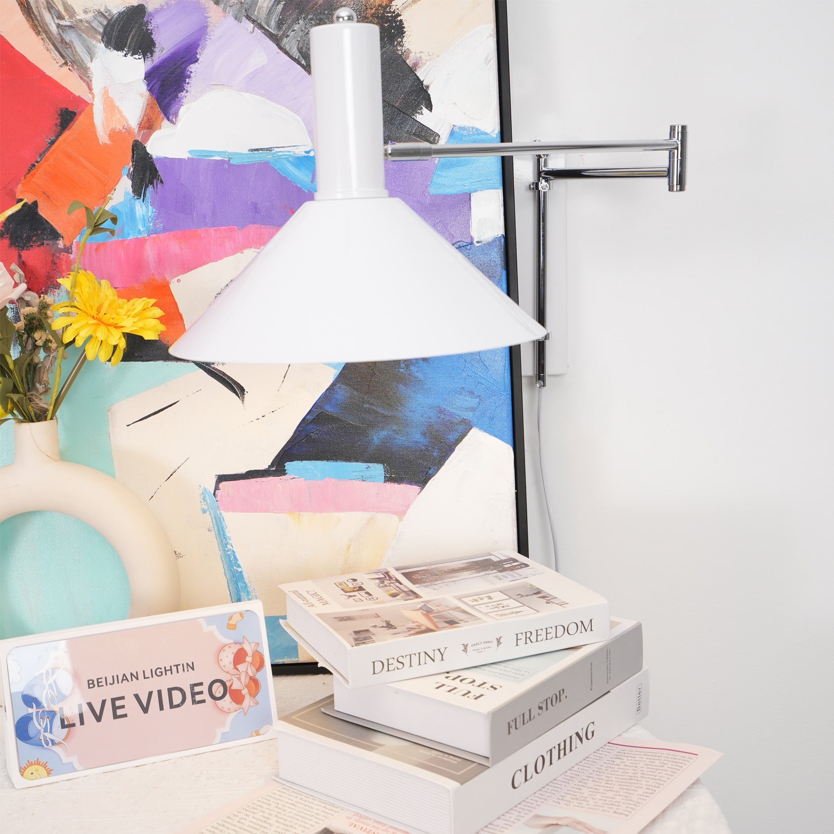 Stylish Anvia Plug In Wall Sconce