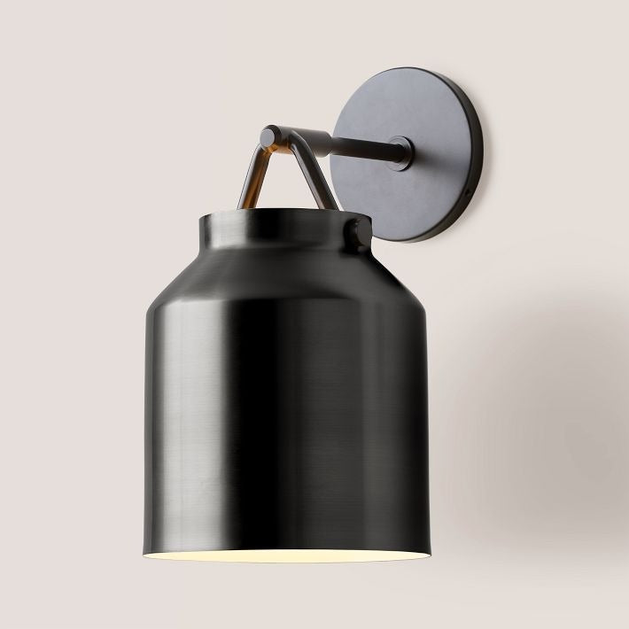 Applique murale minimaliste moderne en laiton et verre Hanton – Résistante à l'humidité pour salle de bain