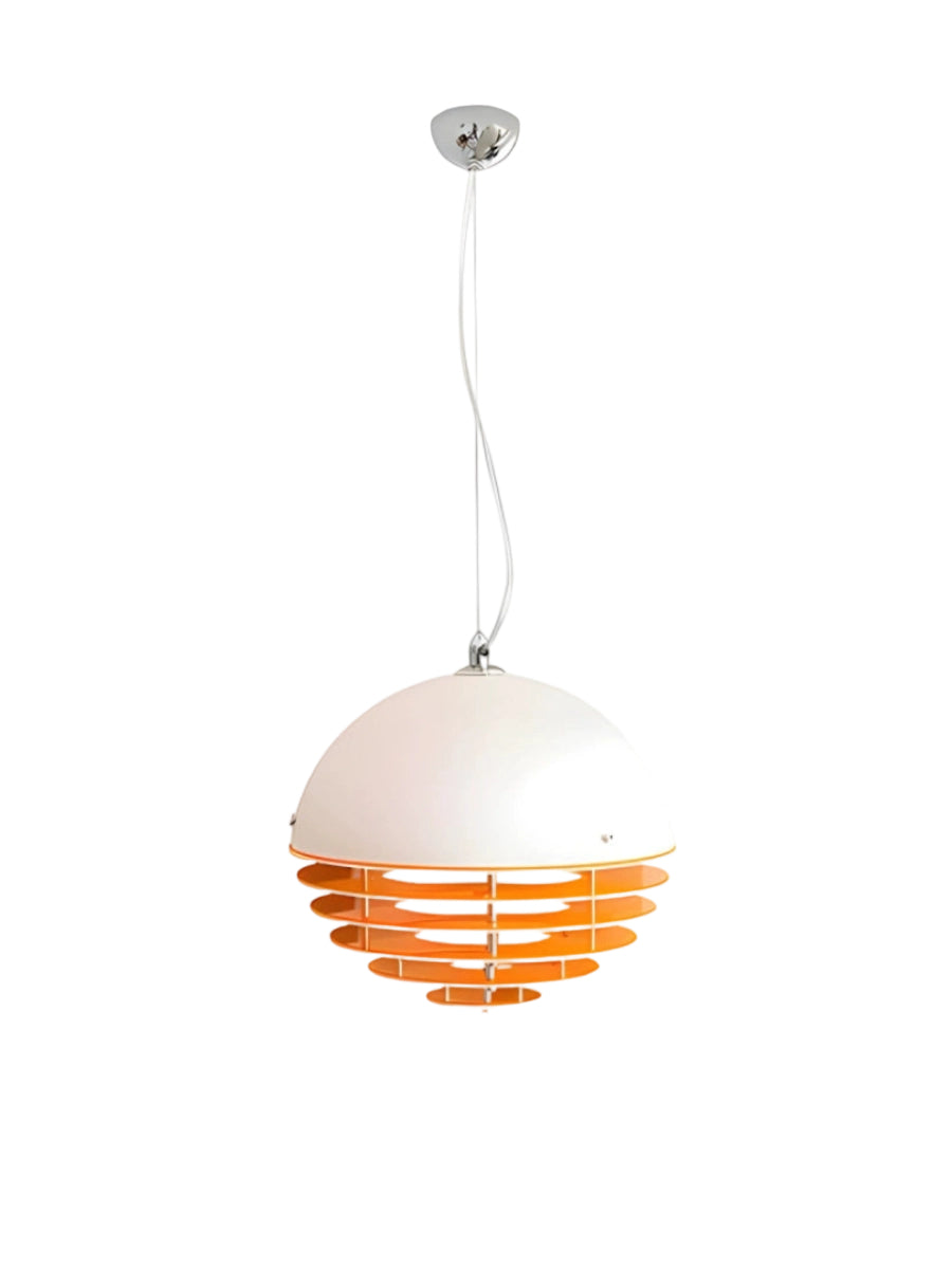 Glass & Acrylic Bauhaus Pendant - Elegant Sunset Glow Living Room Light
