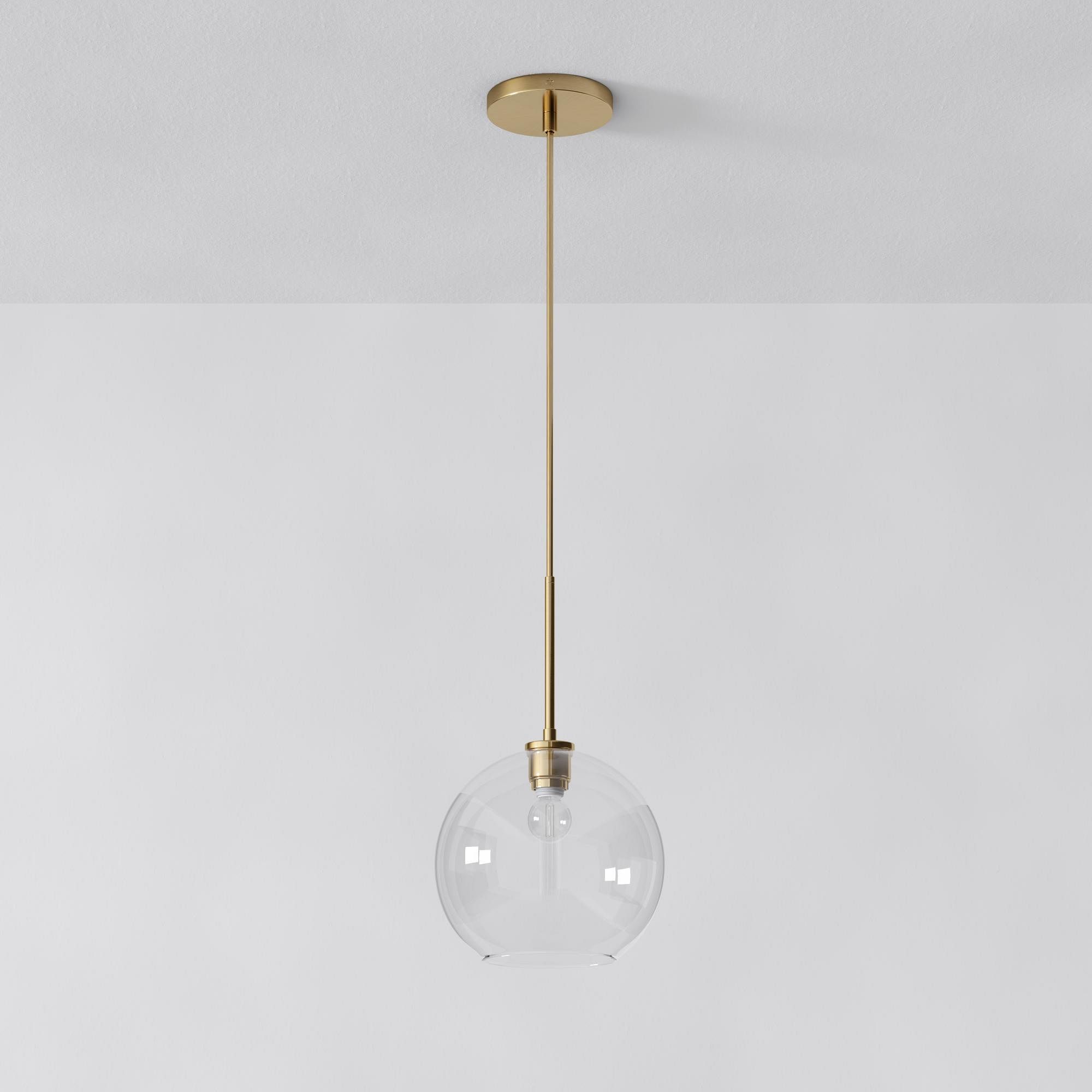 Selvion Sculptural Globe Pendant Light - Modern Glass Pendant Lamp - Sleek Design