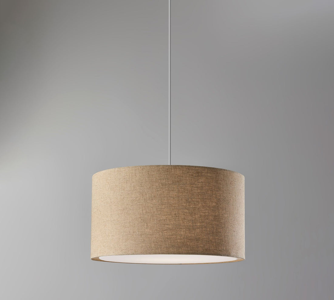 Suspension tambour en tissu Dumora - Suspension design en lin