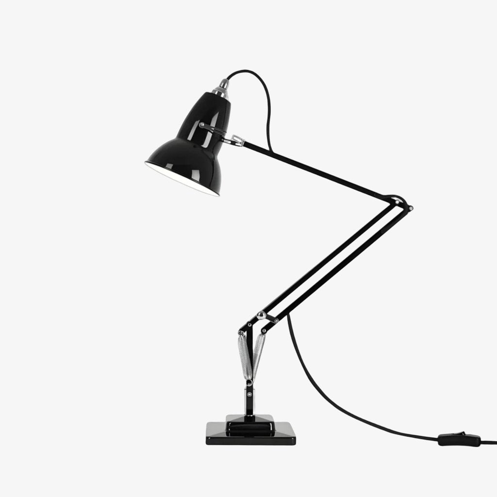 Classic Multicolor Desk Lamp - Adjustable Spring-Arm for Study Room