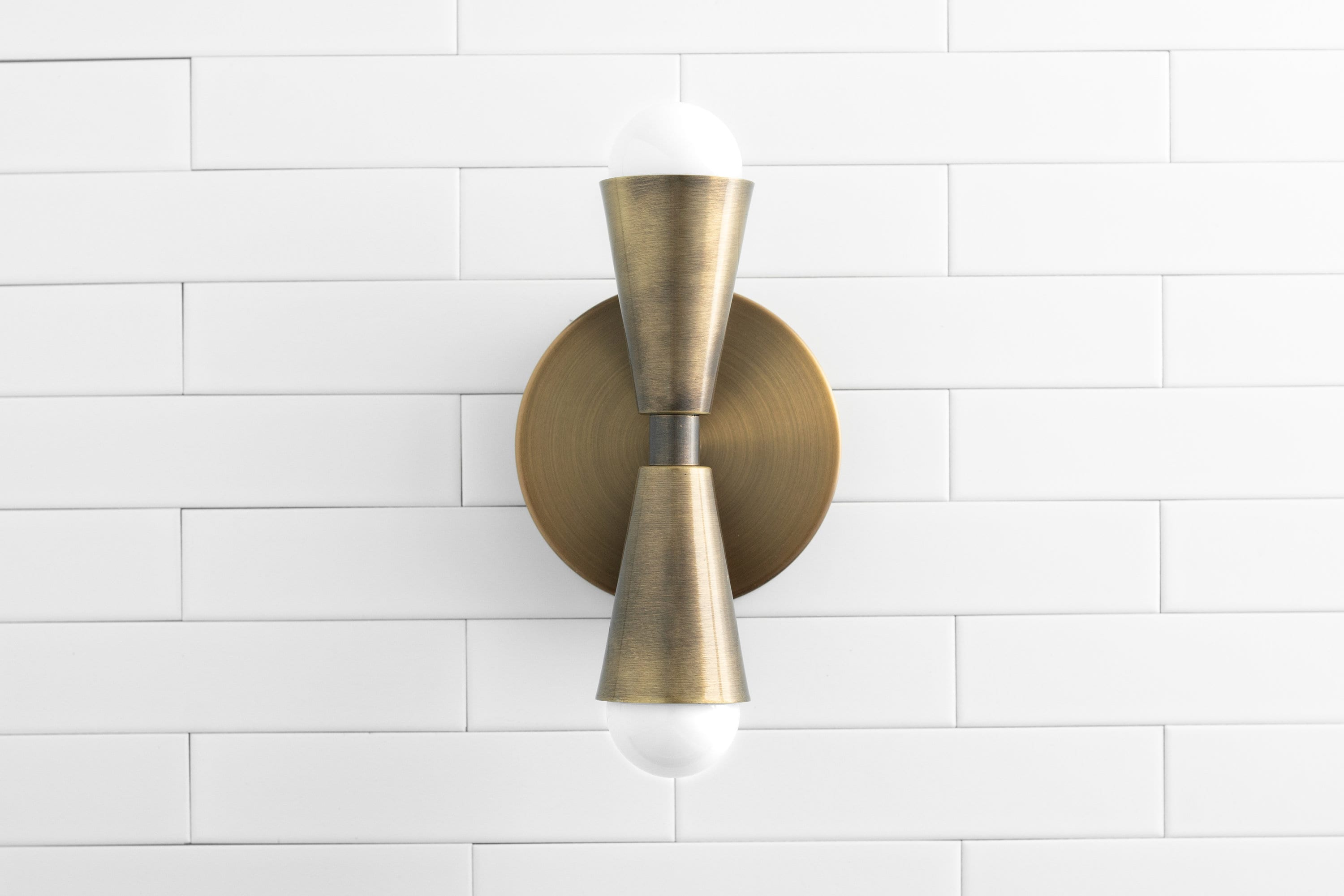Pyralis Cone Linear Statement Wall Sconce - Modern Two Light Fixture