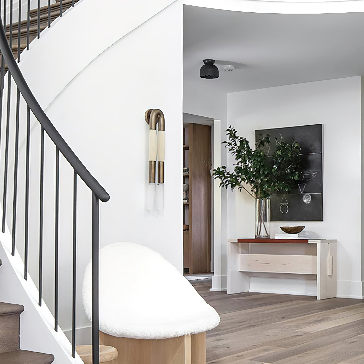 Sophisticated Horsehair Wall Sconce with G9 Base