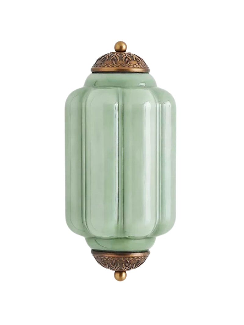 Vintage Milk Glass Wall Sconce Handcrafted Distressed Brass Light