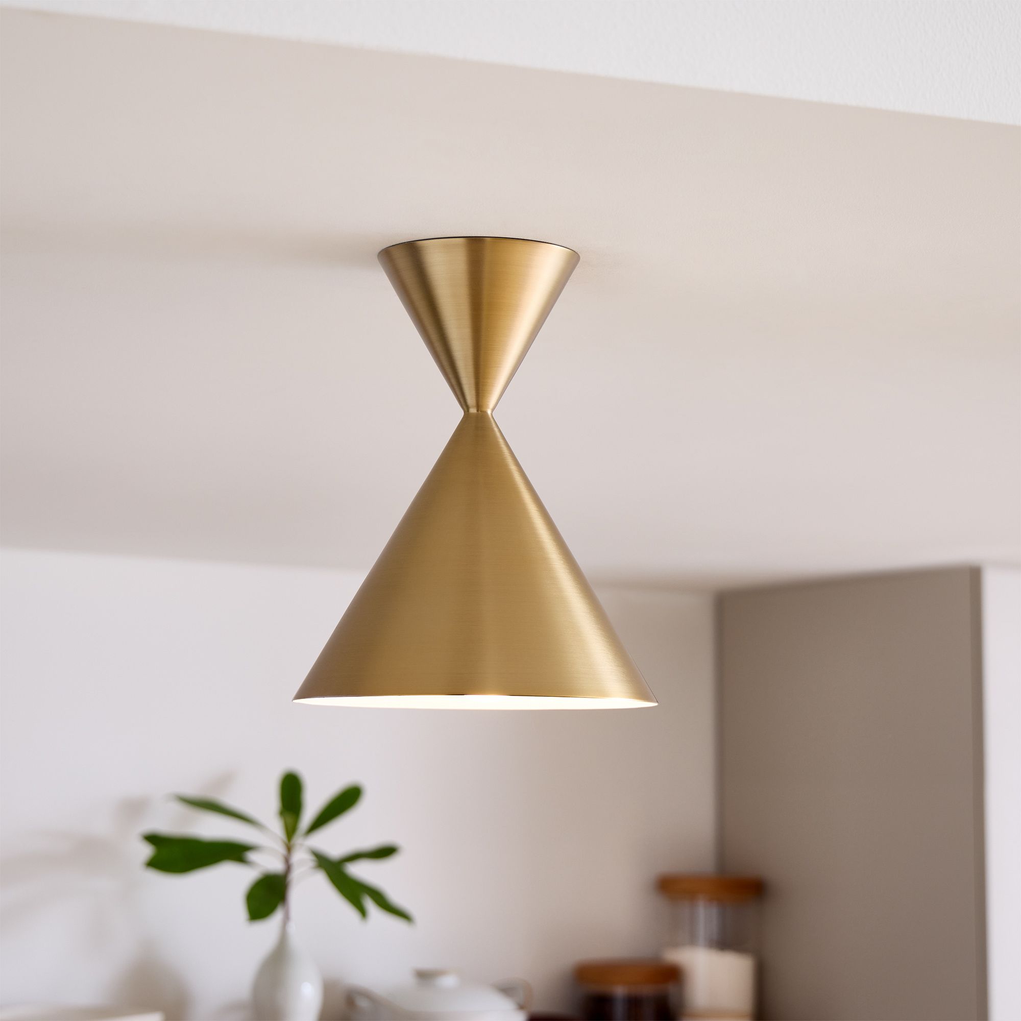 Brivana Semi-Flush Ceiling Light - Modern Home Lighting