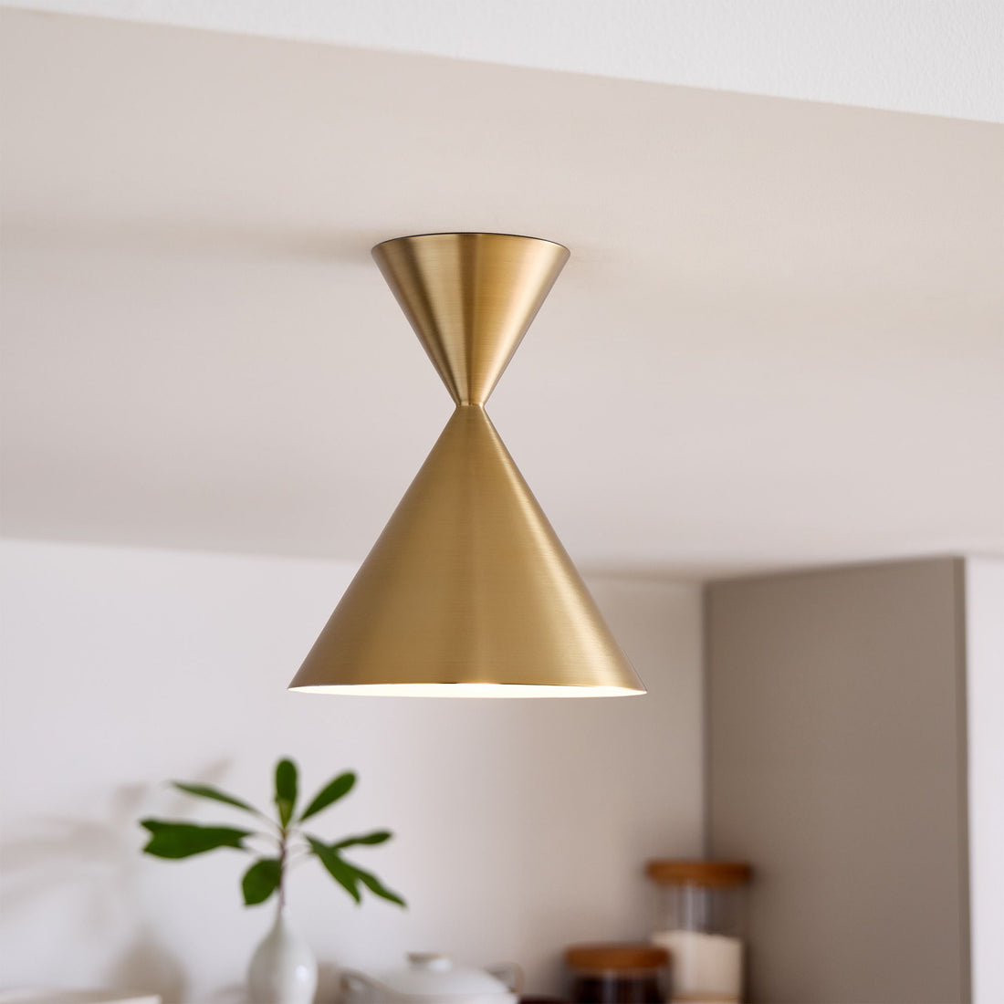 Plafonnier semi-encastré Brivana - Éclairage moderne pour la maison