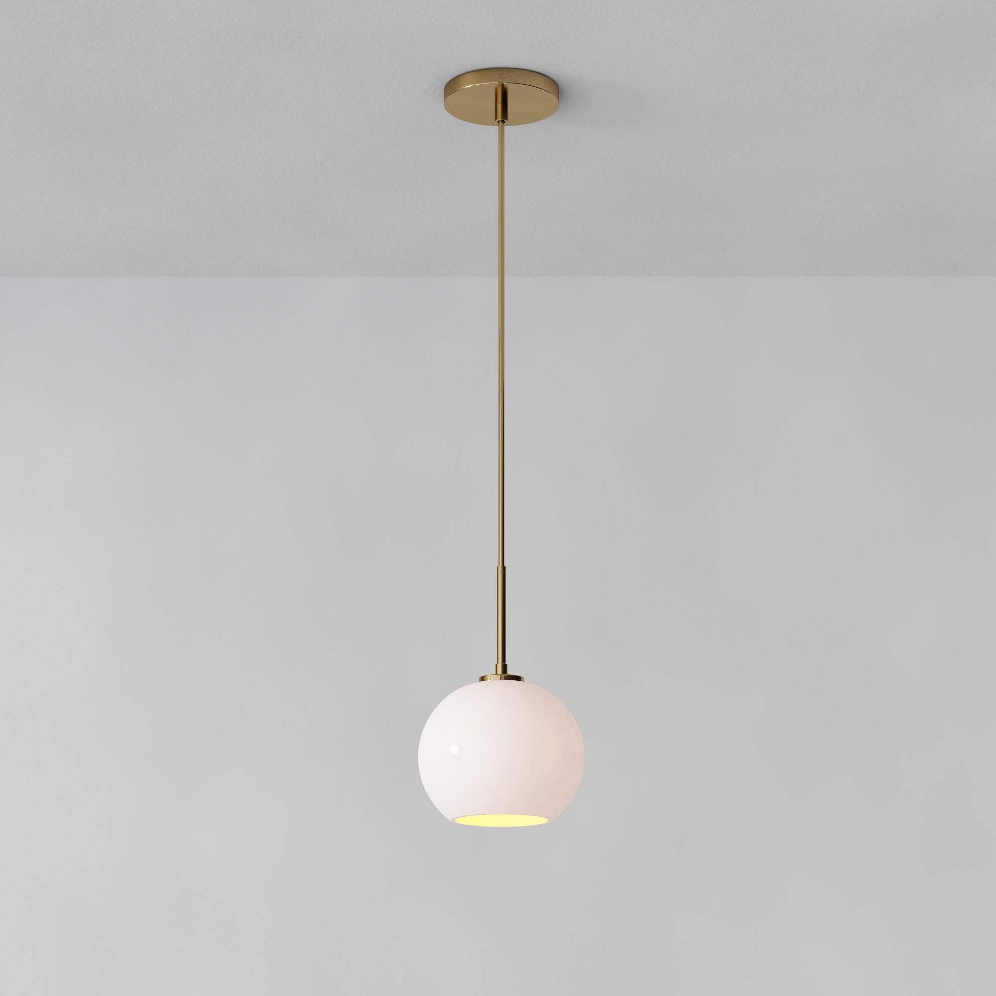 Selvion Sculptural Globe Pendant Light - Modern Glass Pendant Lamp - Sleek Design