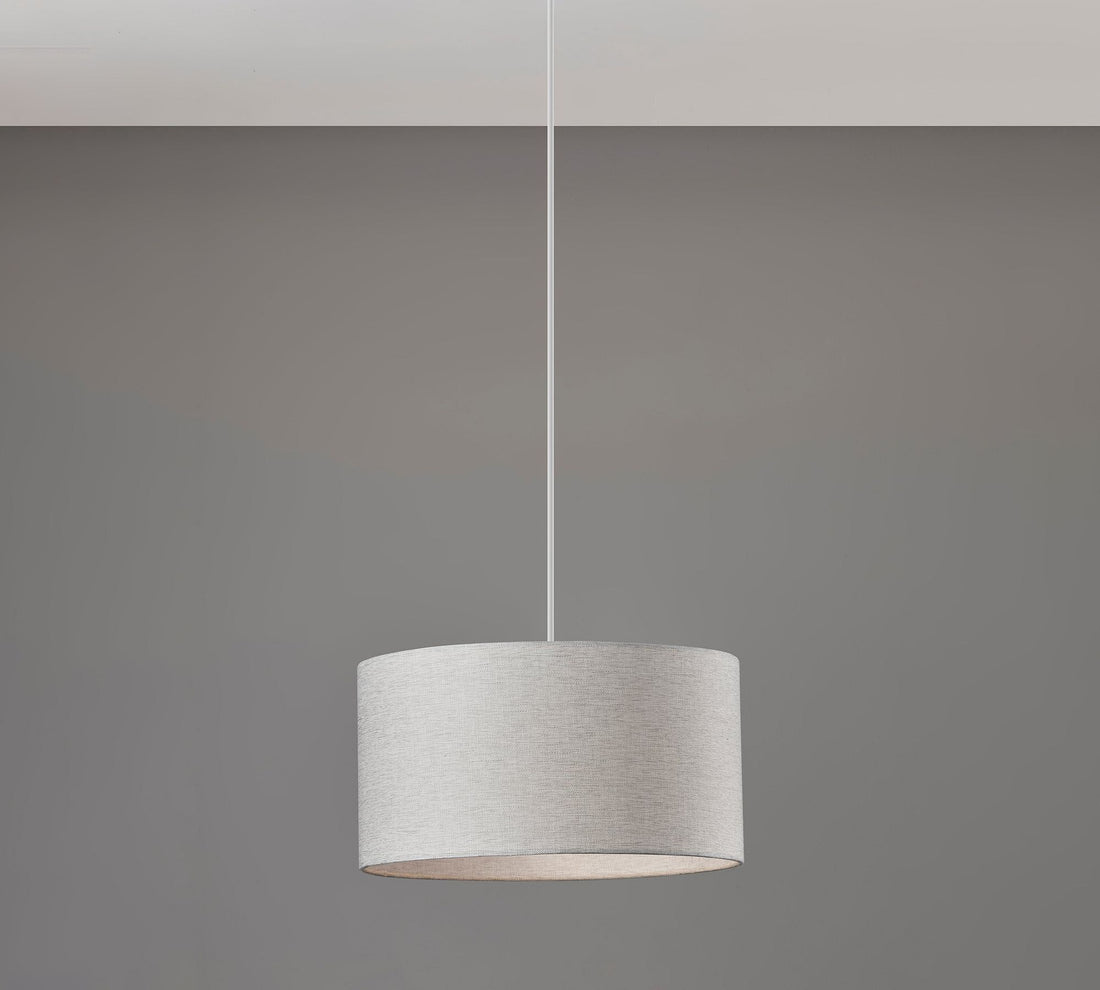 Suspension tambour en tissu Dumora - Suspension design en lin