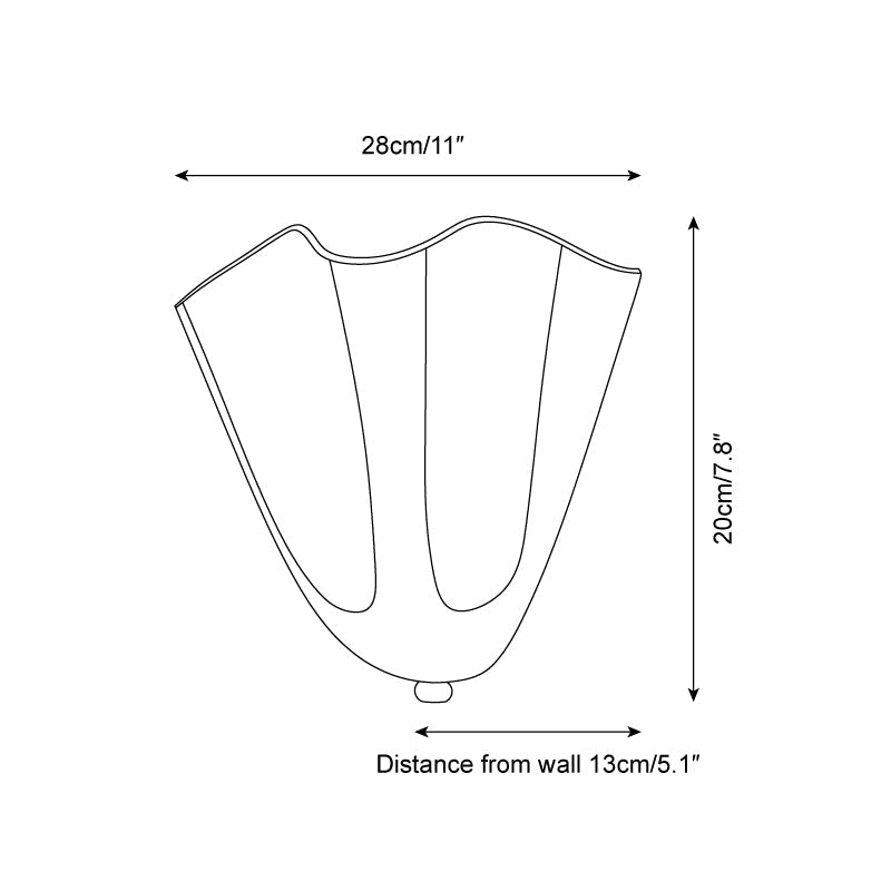 Bellina Modern Wall Light - Artisanal Glass Vera Lamp for Interior Decor