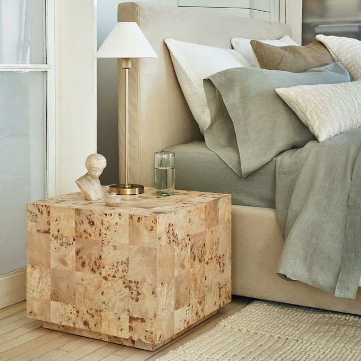 Lampes de table et lampadaires Diora - Abat-jour en lin Style linéaire moderne Accent sophistiqué