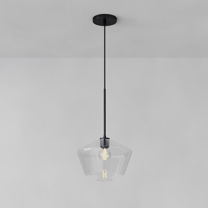 Merin Transparent Glass Sculpture Geometric Pendant light
