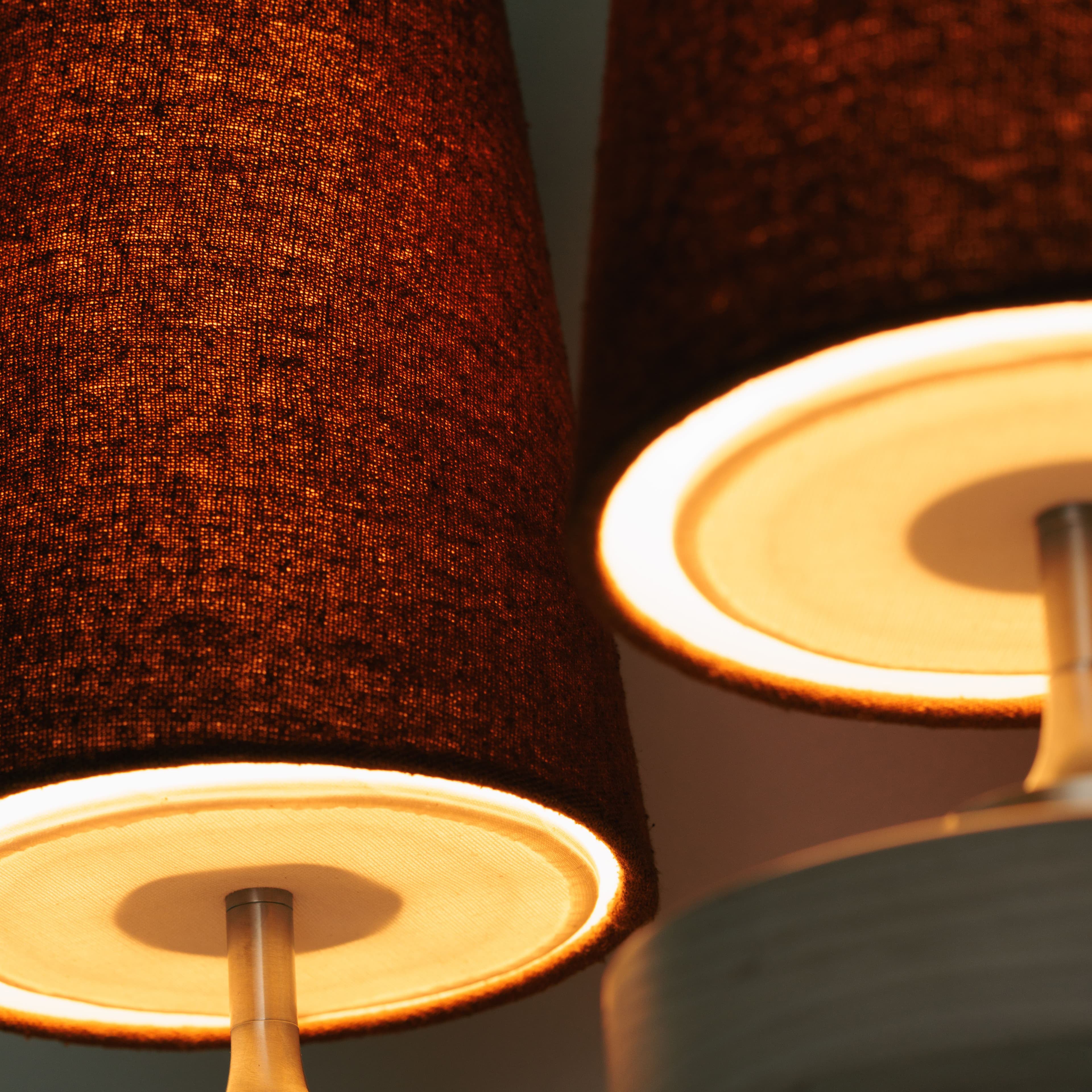 Natural Fabric Wall Lamp - Wood Palm-Shaped Sconce for Hallway