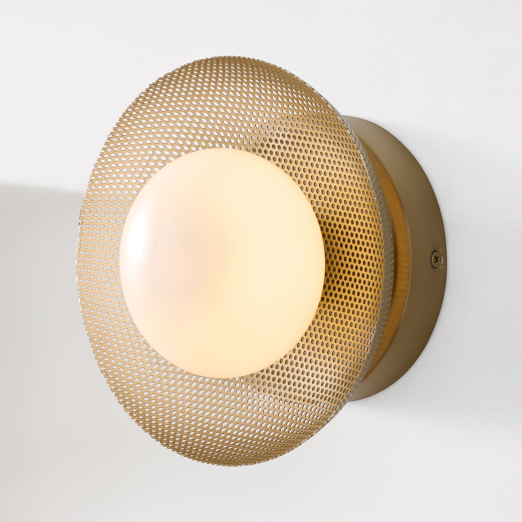 Elorina Sconce Wall Light - Textured Metal or Glass Shade