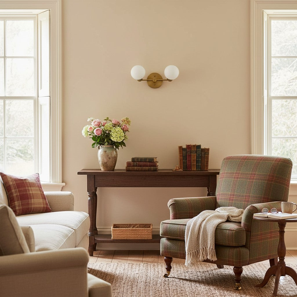 Glorica Glass Vanity Light - Modern Brass Wall Sconce for Bathroom Style