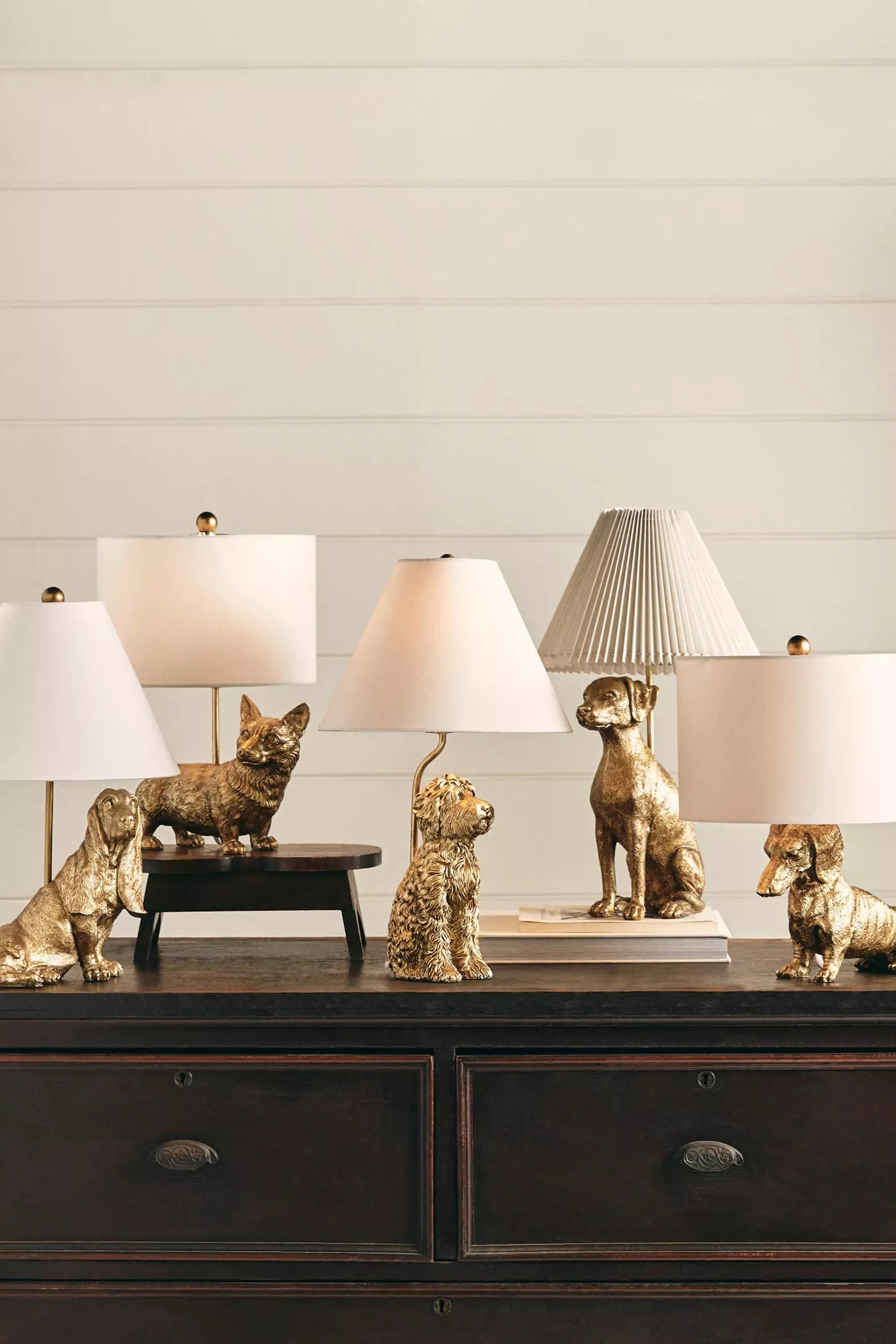 Pawdia Fabric Decorative Table Lamp - Animal Sculpture Bedside Lamp