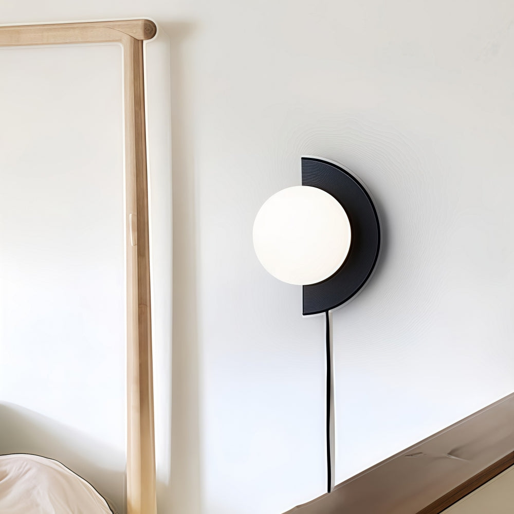 Vibrant Macaron Glass Orb Wall Sconce Metal Nordic Modern Decor