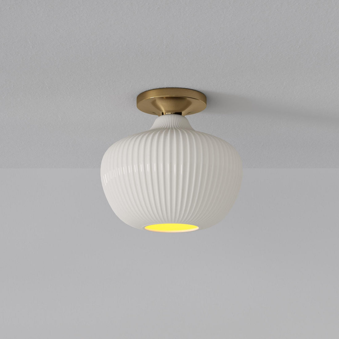 Plafonnier encastré en verre Rivrona - Design globe champagne moderne