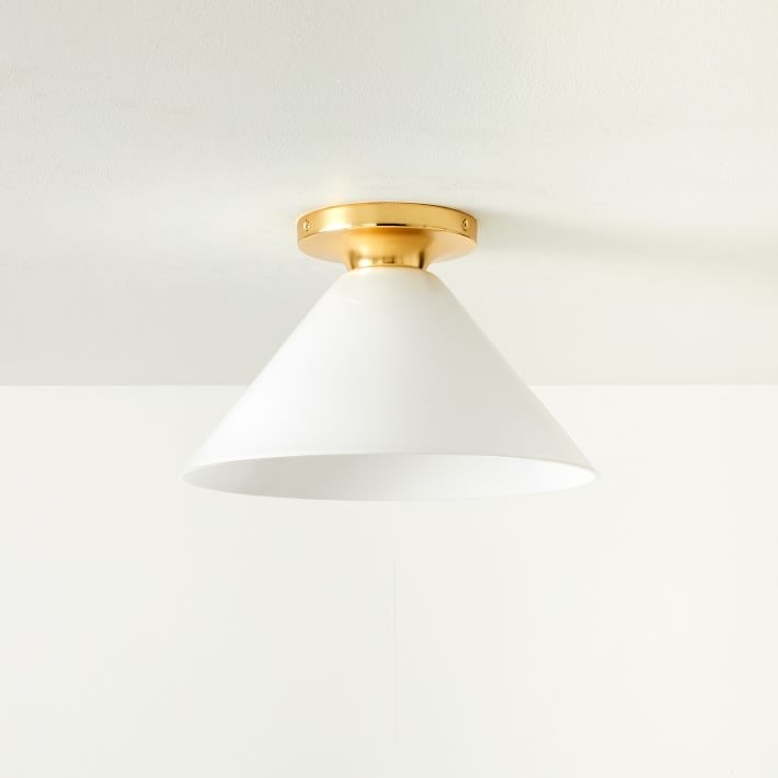 Conica Cone Flush Mount – Glass Ceiling Light for Modern Spaces