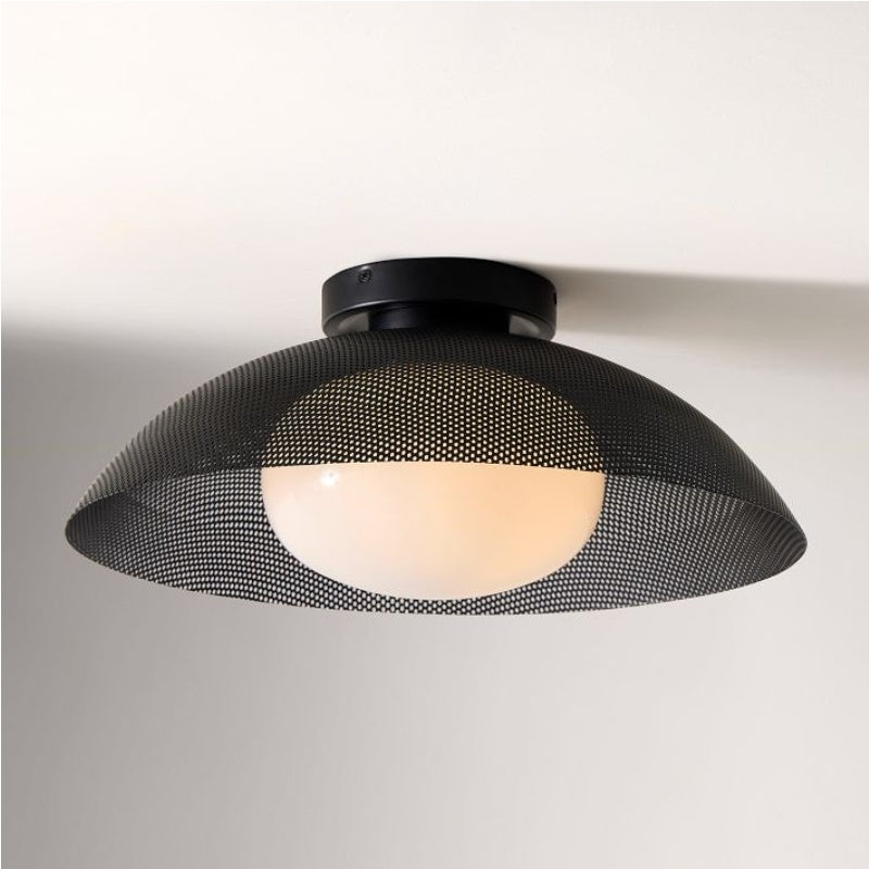 Elorina Flush Mount Glass/Metal Ceiling Light - A Stylish Fixture for Modern Spaces