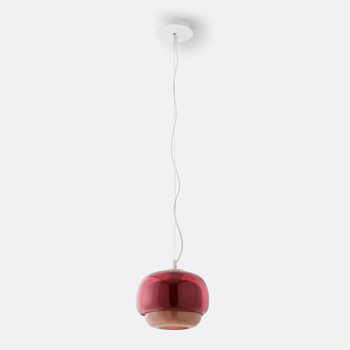 Clinco Modern Mushroom Pendant Light - Colored Glass Hanging Light