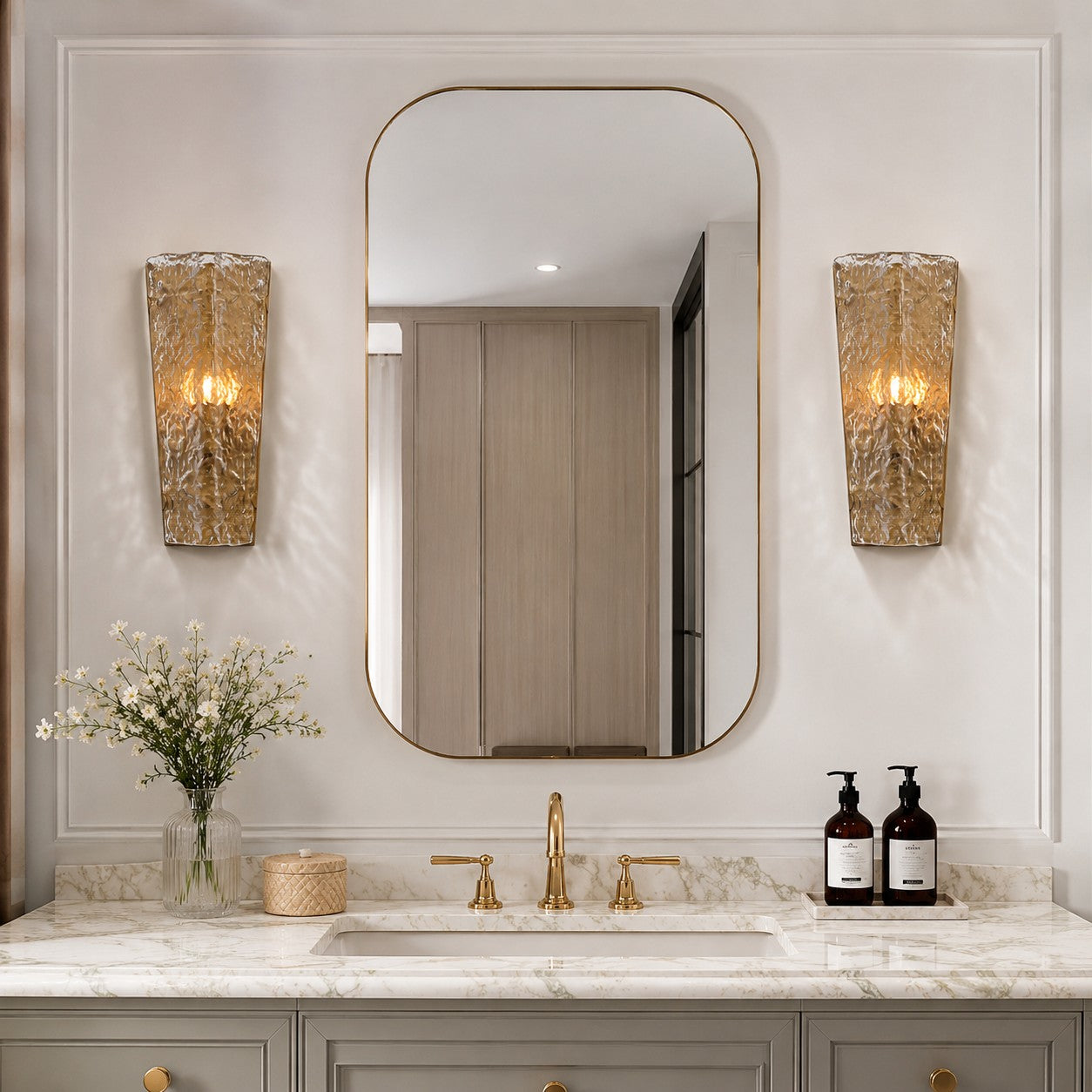 vanity pair installation scene