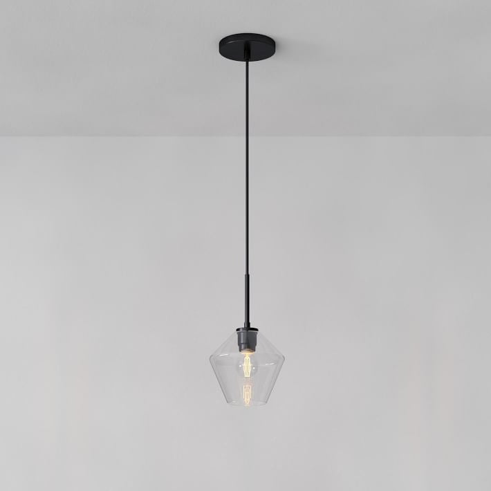 Merin Transparent Glass Sculpture Geometric Pendant light