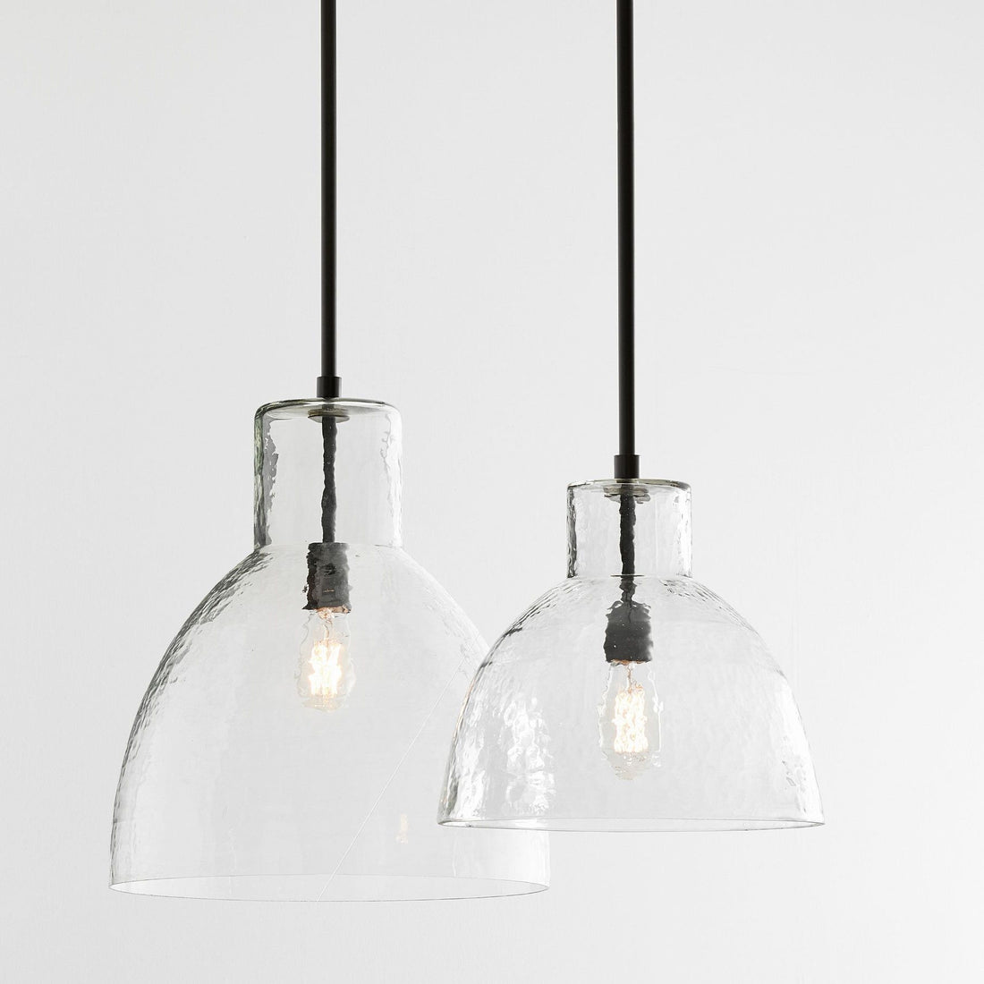 Collection de suspensions en verre recyclé Glavira - Éclairage de cuisine moderne