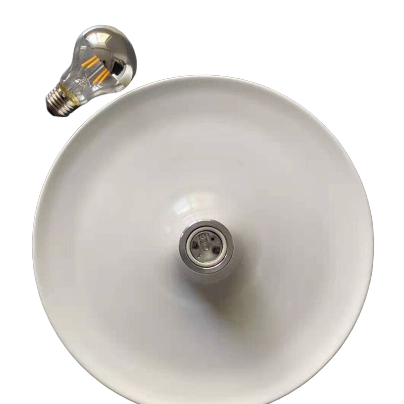 Plafonnier disque élégant de l'ère spatiale, chrome, or, blanc, noir, non dimmable