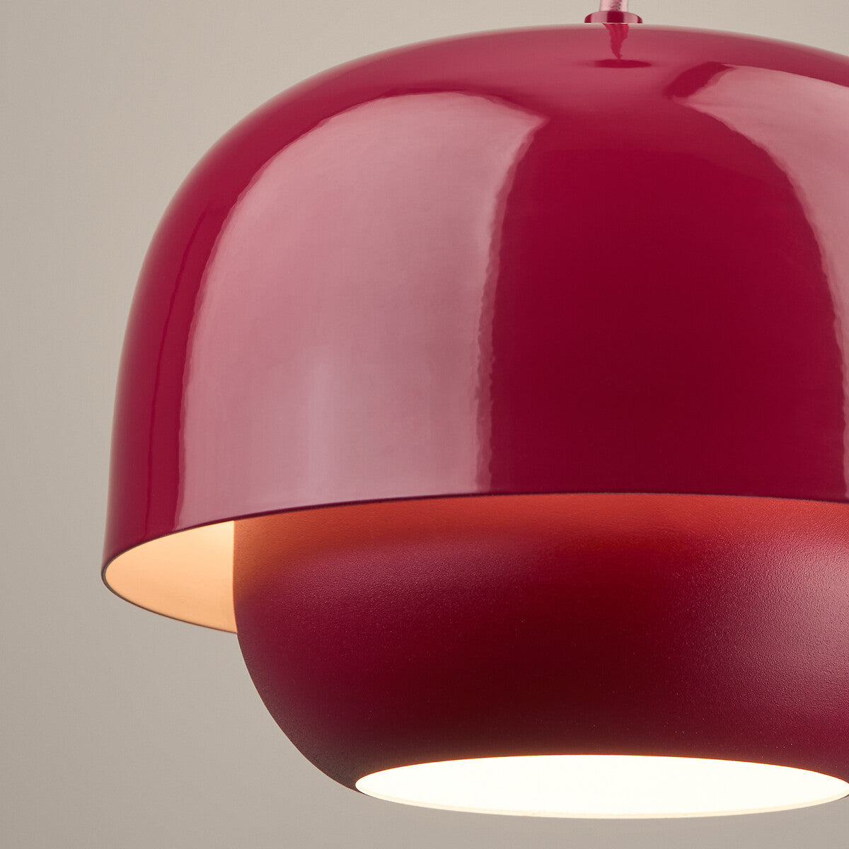 Clinco Retro-Modern Metal Pendant - Dual Shade Dome Light