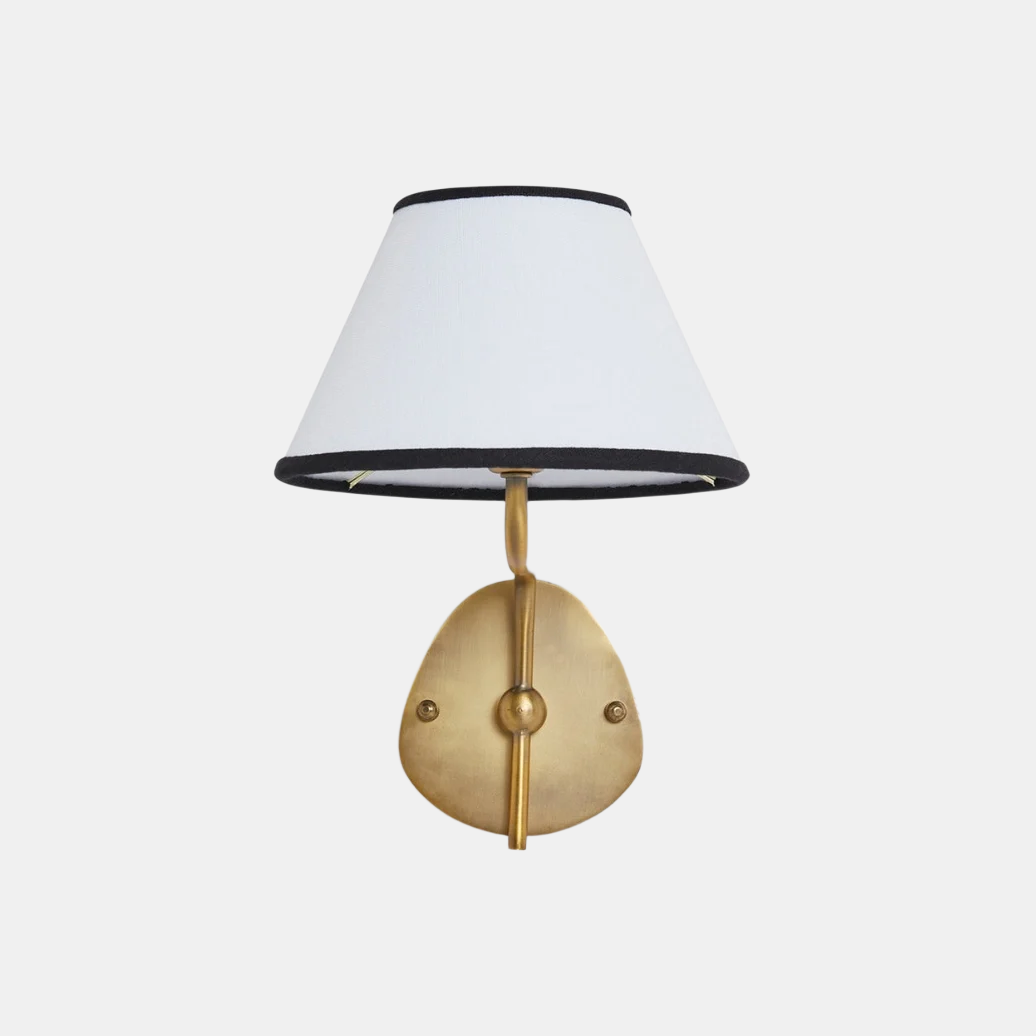 Kulo Fabric Wall Light-Modern Double Arm Linen Wall Sconce for Living Room