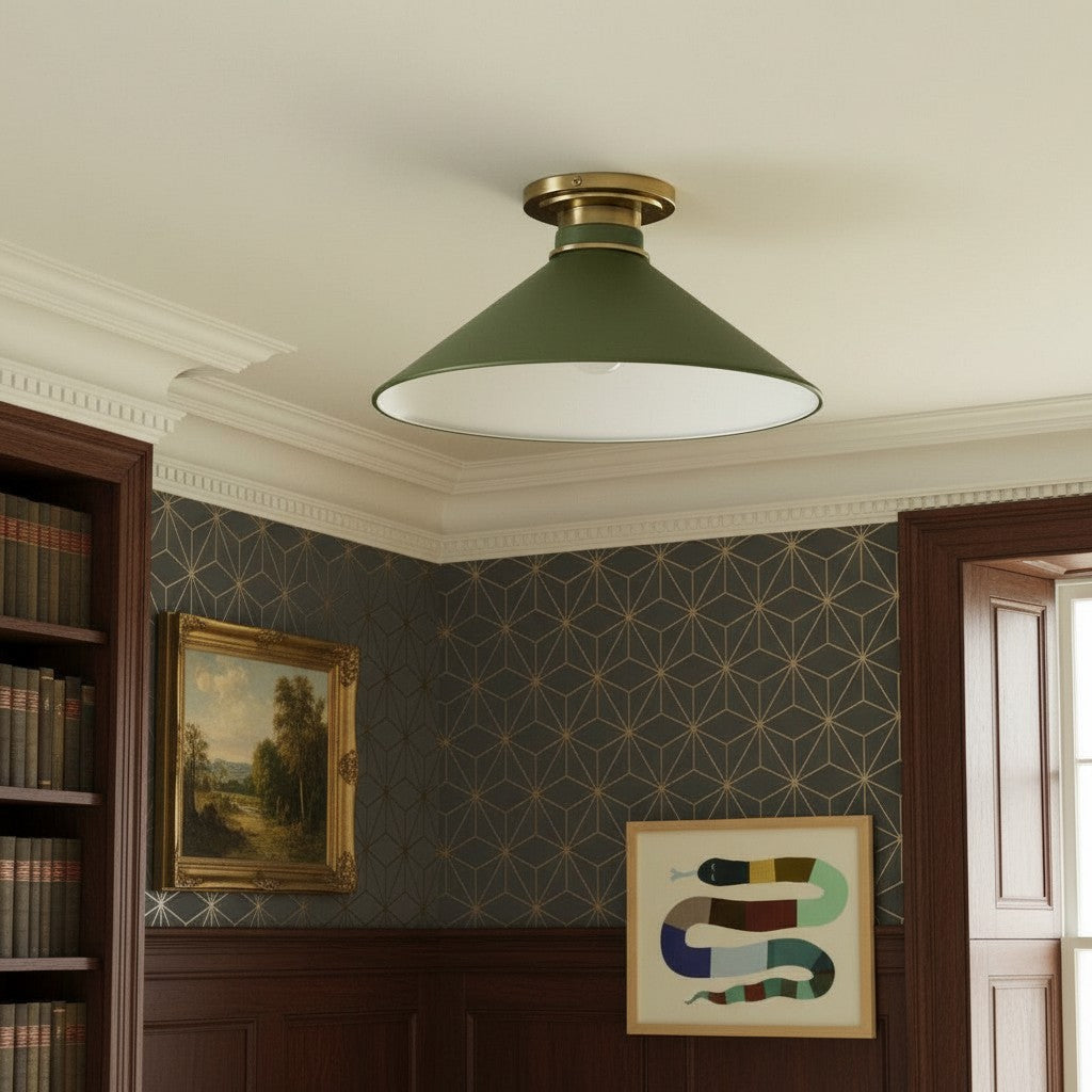 Aurenza Timeless Flush Mount Light - Farmhouse Design with Simple Elegant Charm