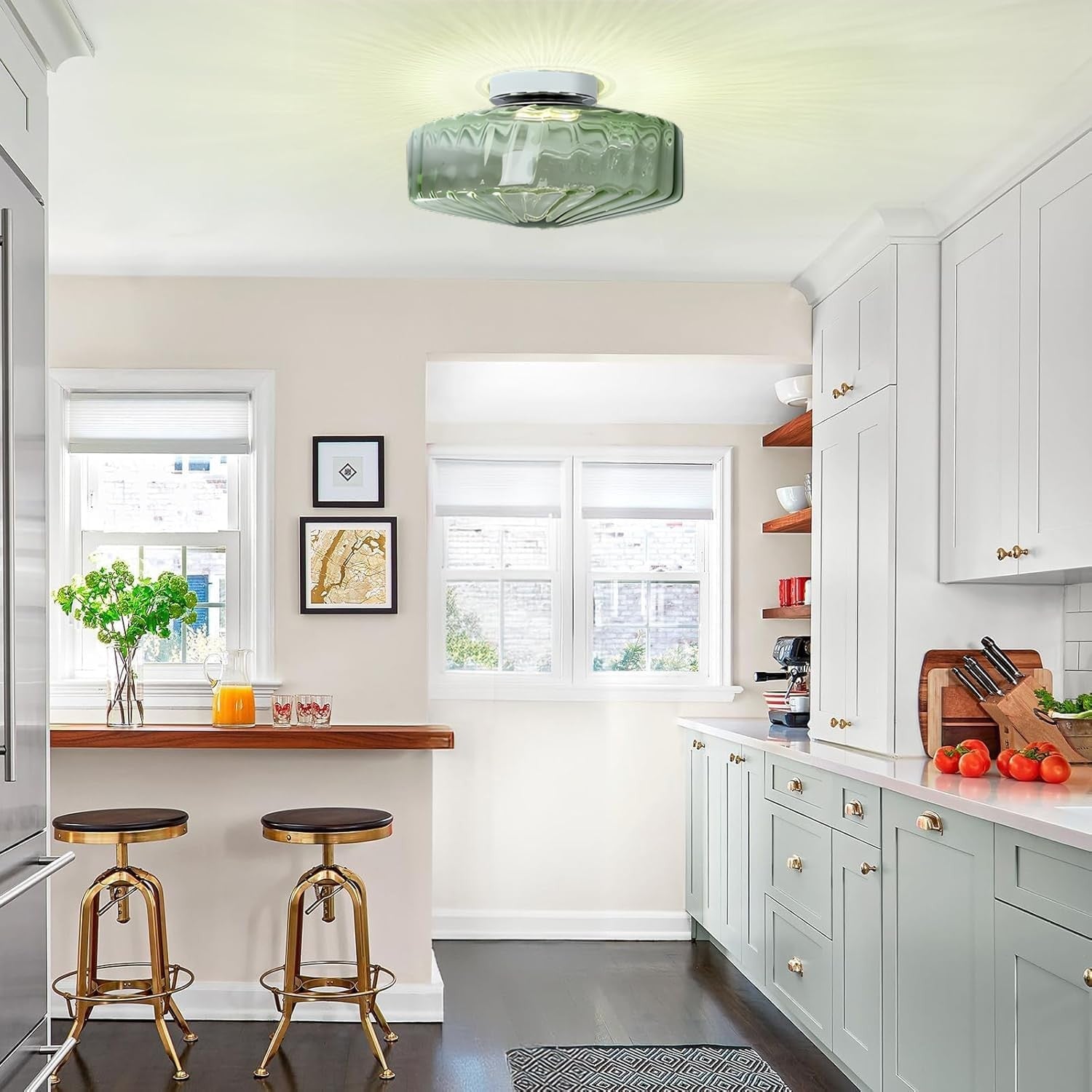 Industrial Remy Water Ripple Ceiling Lamp