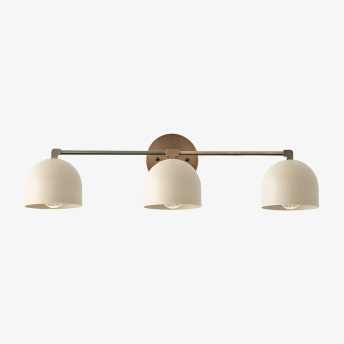 Metio Dome Mid-Century Deep Ball Vanity Lamp - Brass Wall Sconce