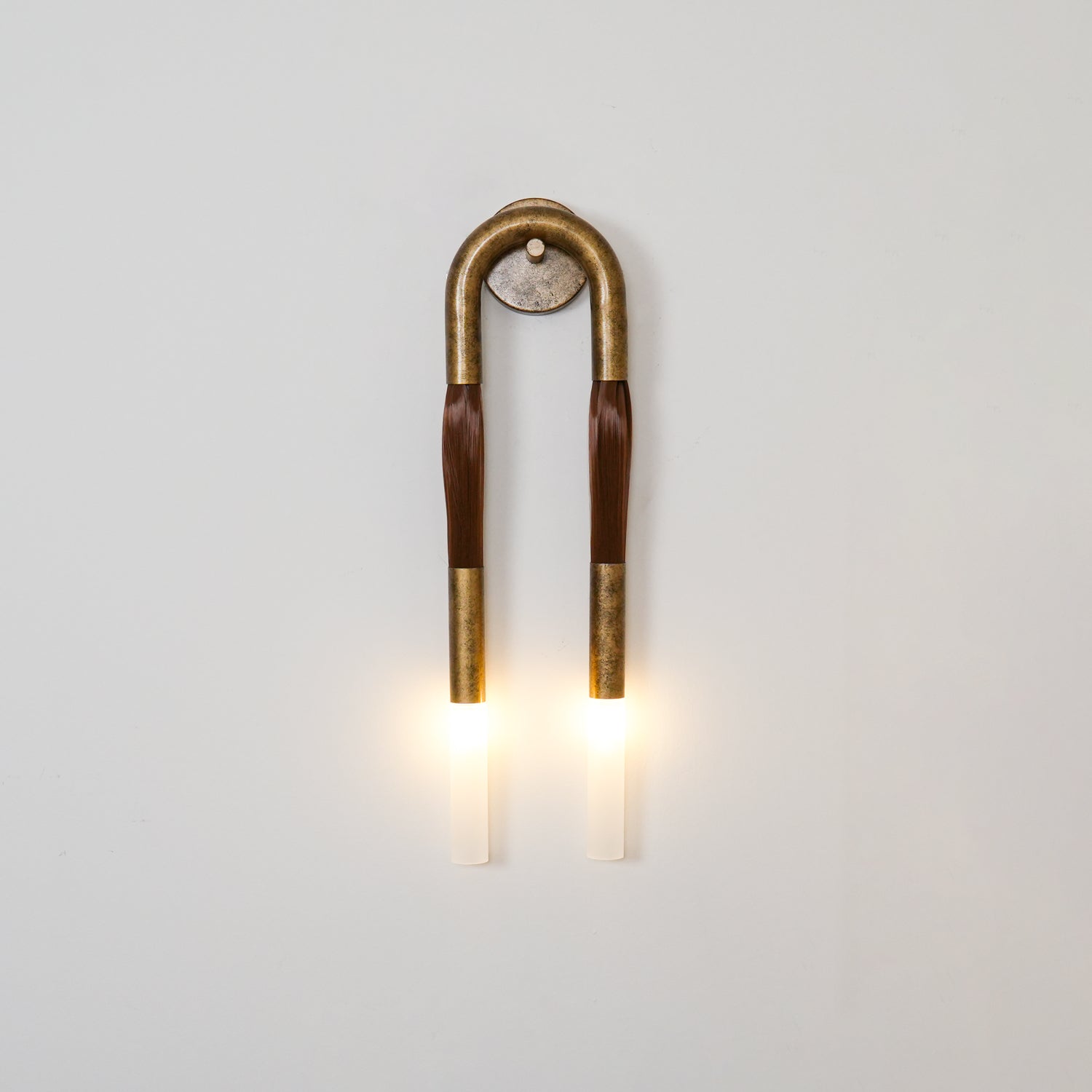 Sophisticated Horsehair Wall Sconce with G9 Base