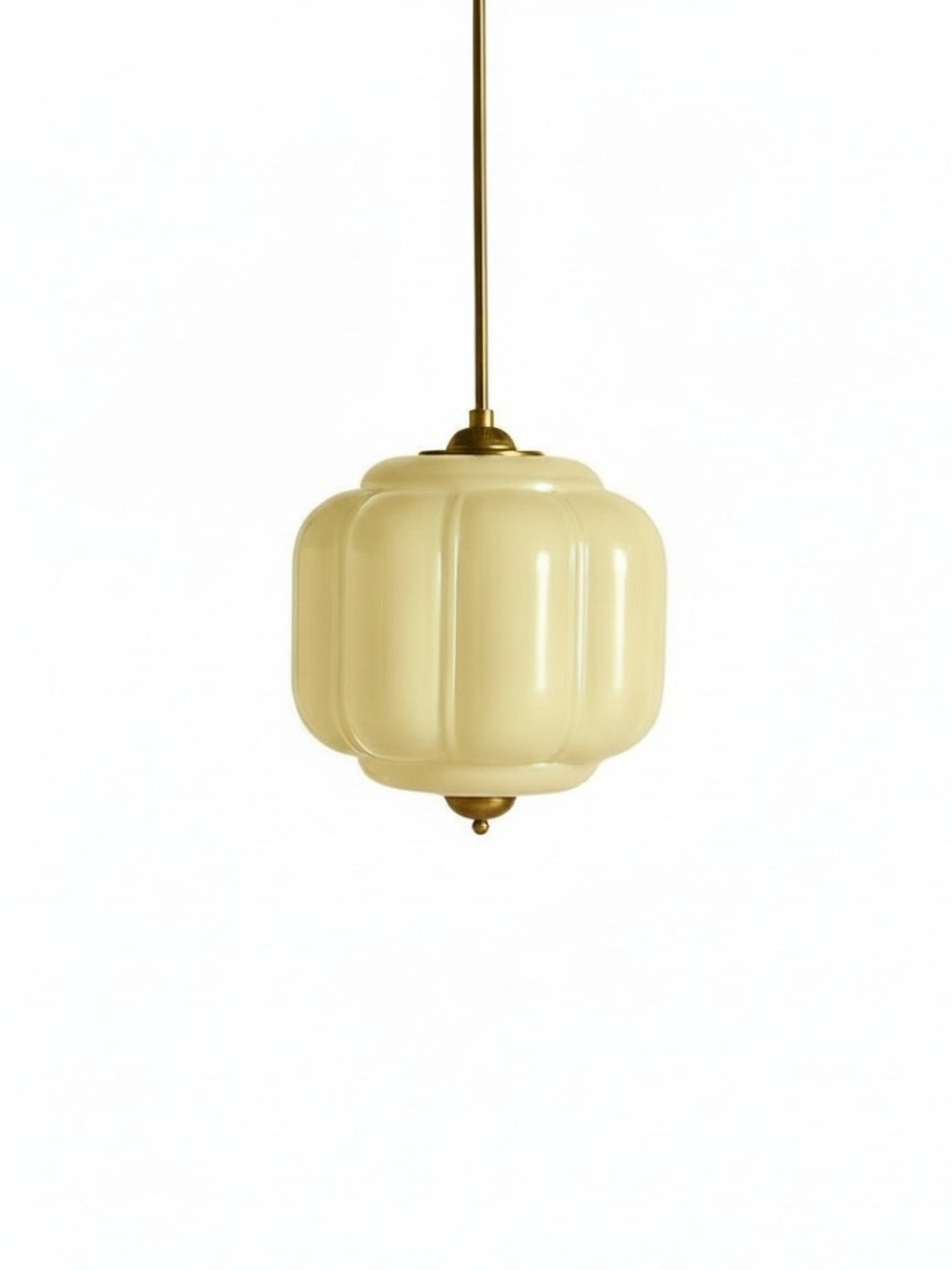 Eloise Vintage Glass Chandelier - Milk Glass Home Accent