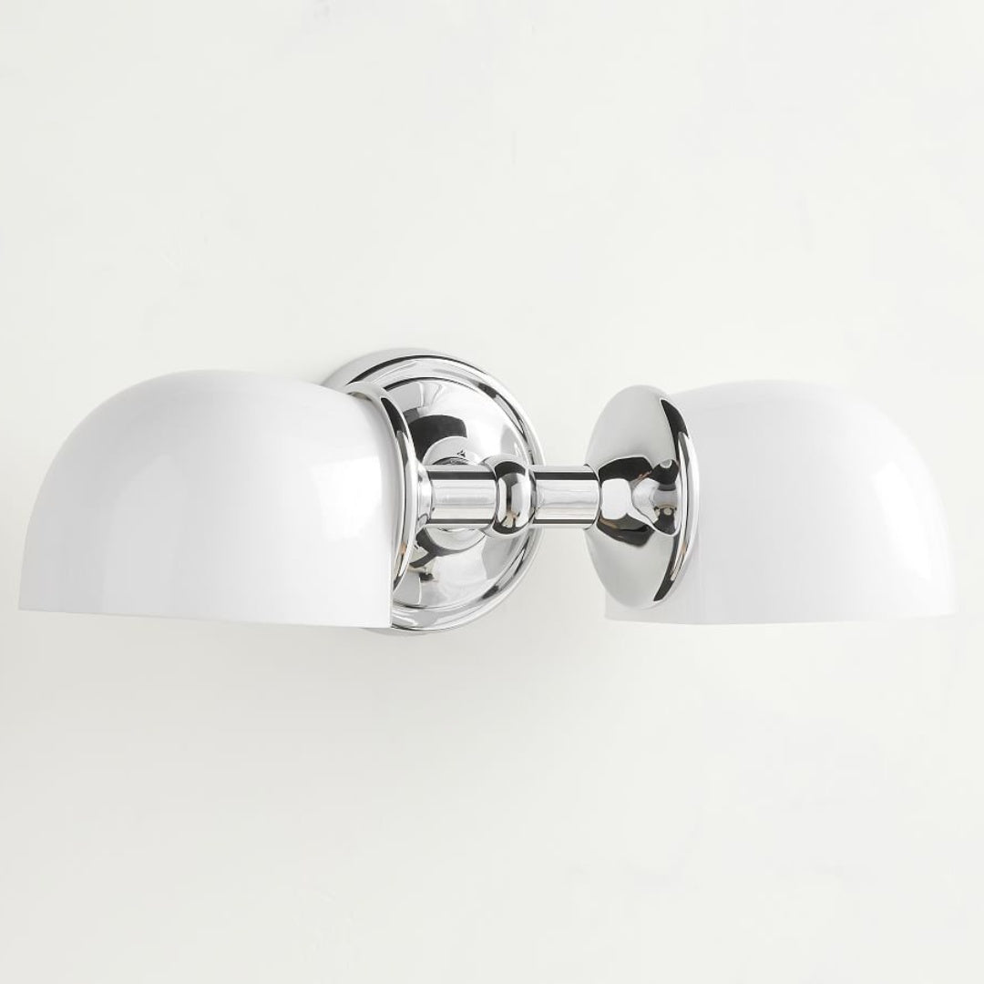 Modern Mercer Double Horizontal Metal Wall Sconce