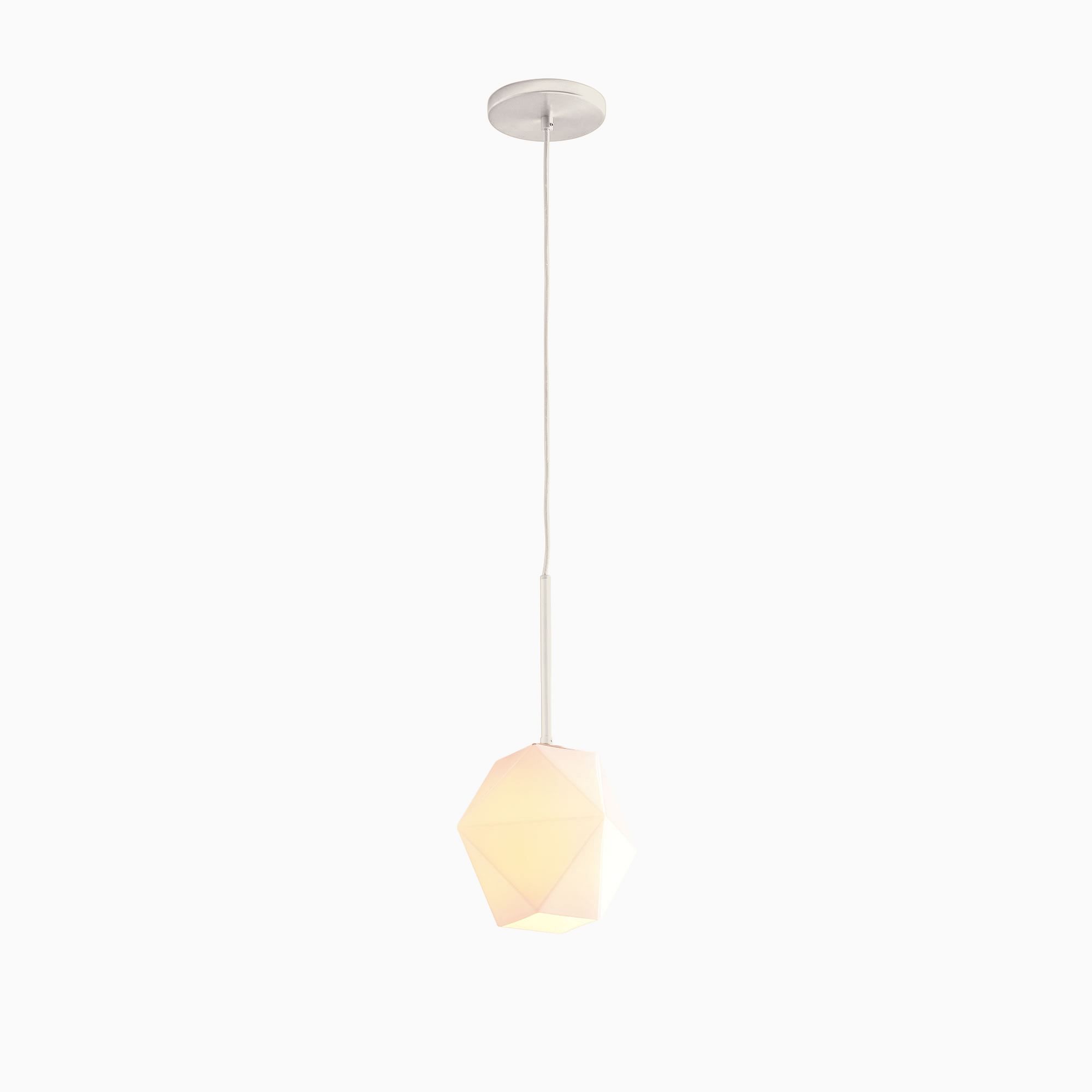 Talvior Faceted Pendant Light – Adjustable Glass Light Fixture