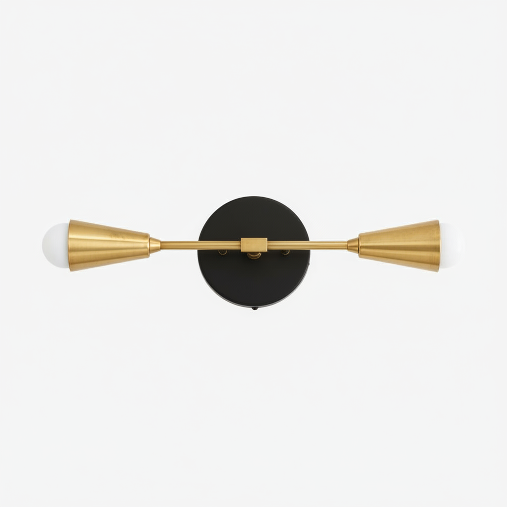 Mobilux Line Minimalist Vanity Light Fixture - Mid Century Bathroom Sconce