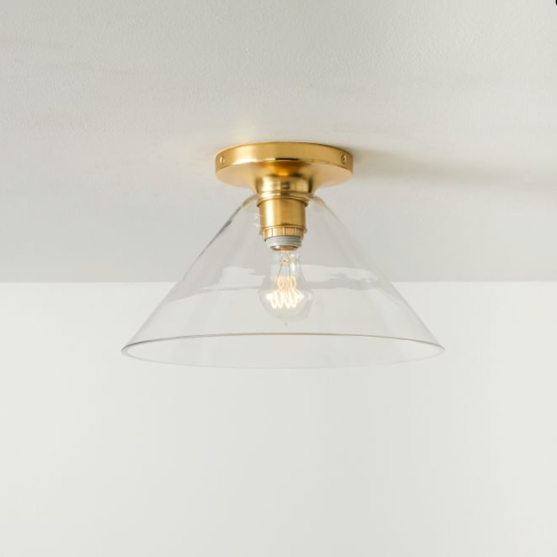 Plafonnier encastré Conica Cone – Plafonnier en verre pour espaces modernes