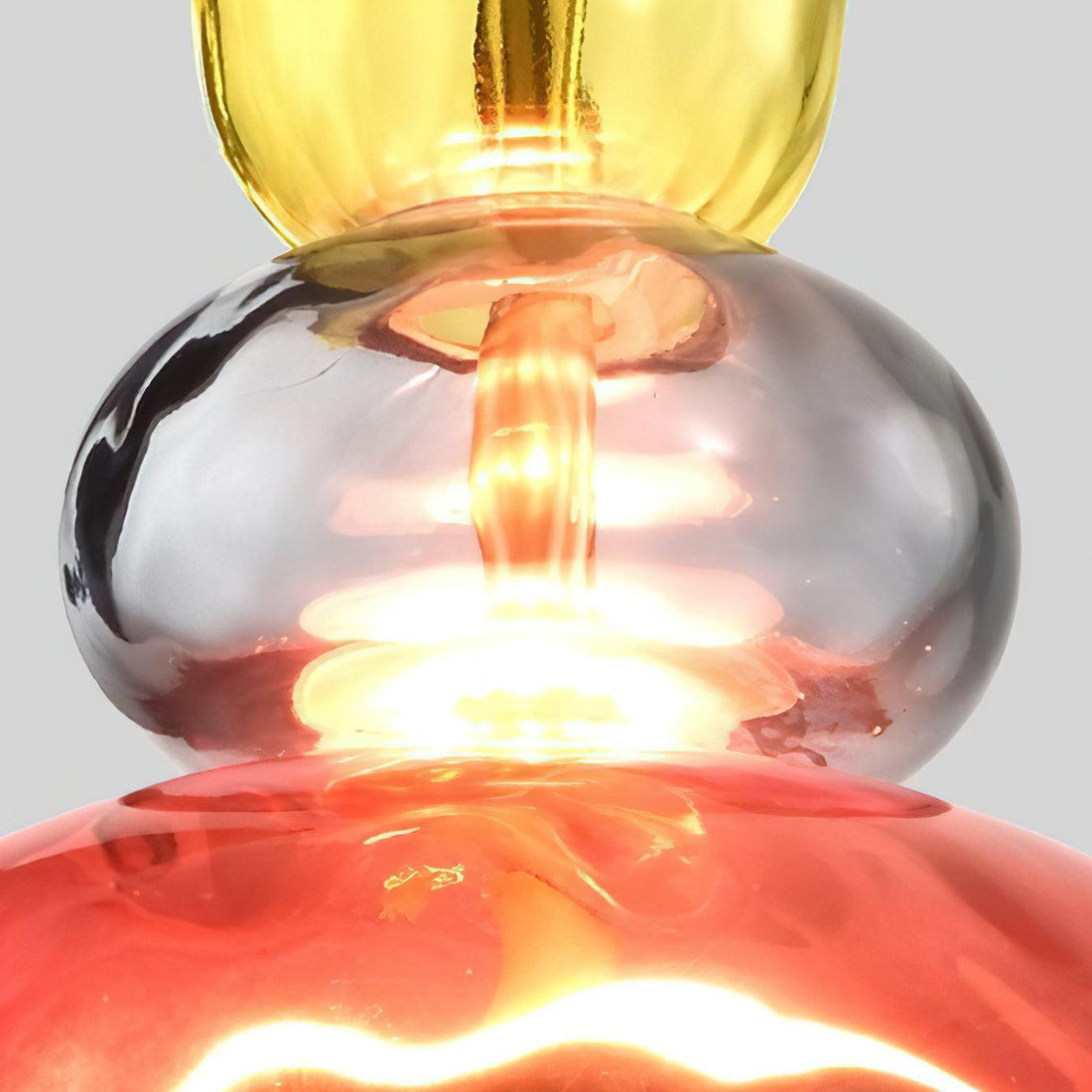Iron Glass Chandelier Light - Colorful Candy Hand Blown Mixed Color
