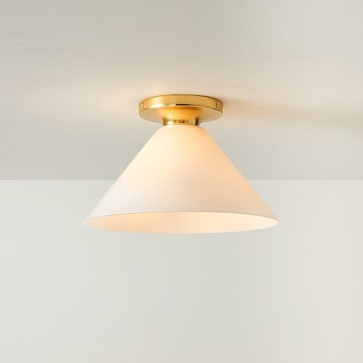 Plafonnier encastré Conica Cone – Plafonnier en verre pour espaces modernes
