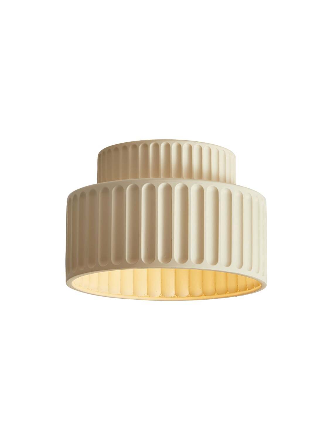 White Resin Rim Acrylic Ceiling Lamp IP20 Environment Indoor