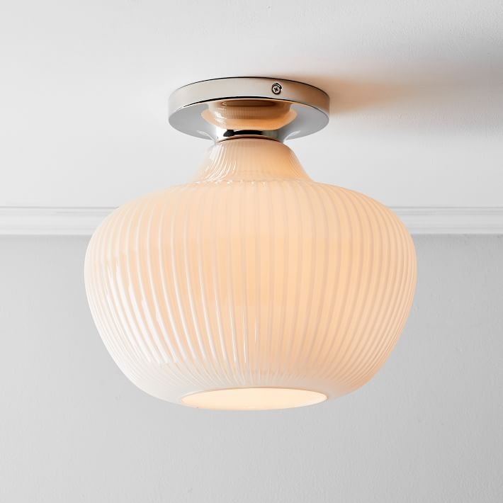 Plafonnier encastré en verre Rivrona - Design globe champagne moderne