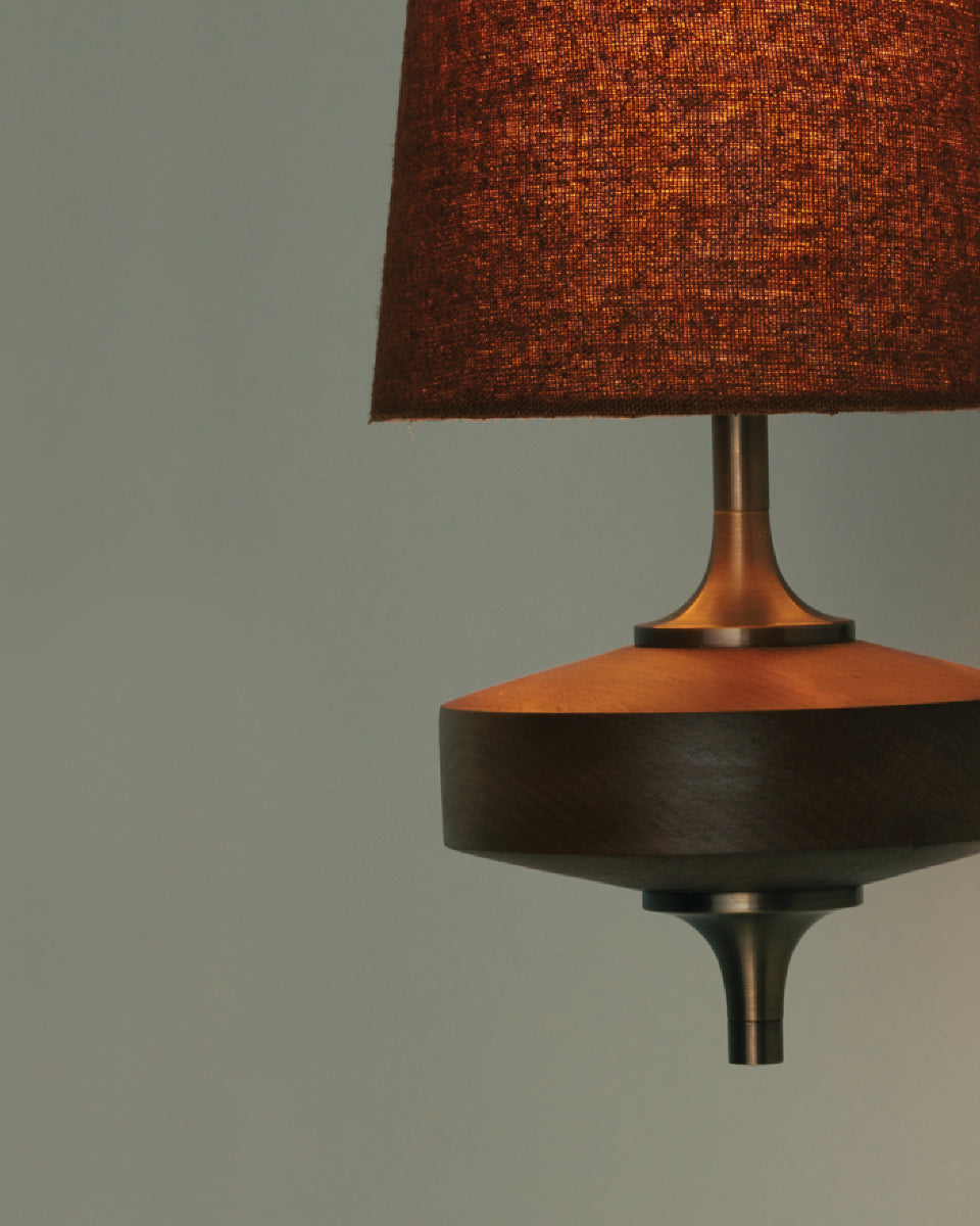 Natural Fabric Wall Lamp - Wood Palm-Shaped Sconce for Hallway