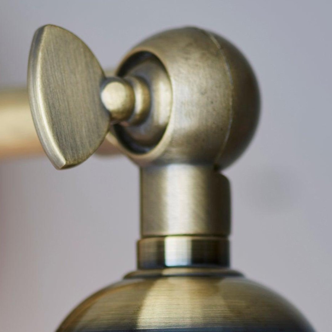 Vintage Hal Brass Adjustable Wall Light for Living Room