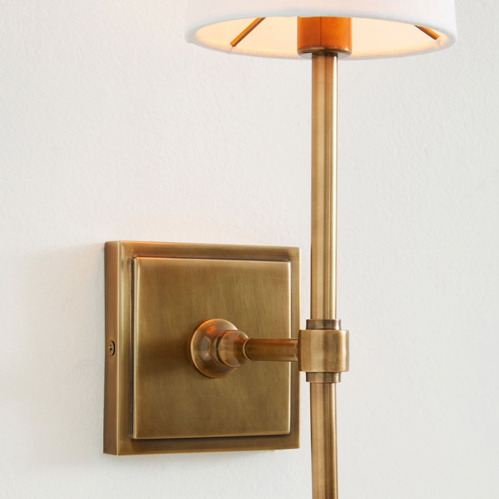 Derlina Multi-Head Wall Lamp - Retro Metal Linen Sconce for Bedroom