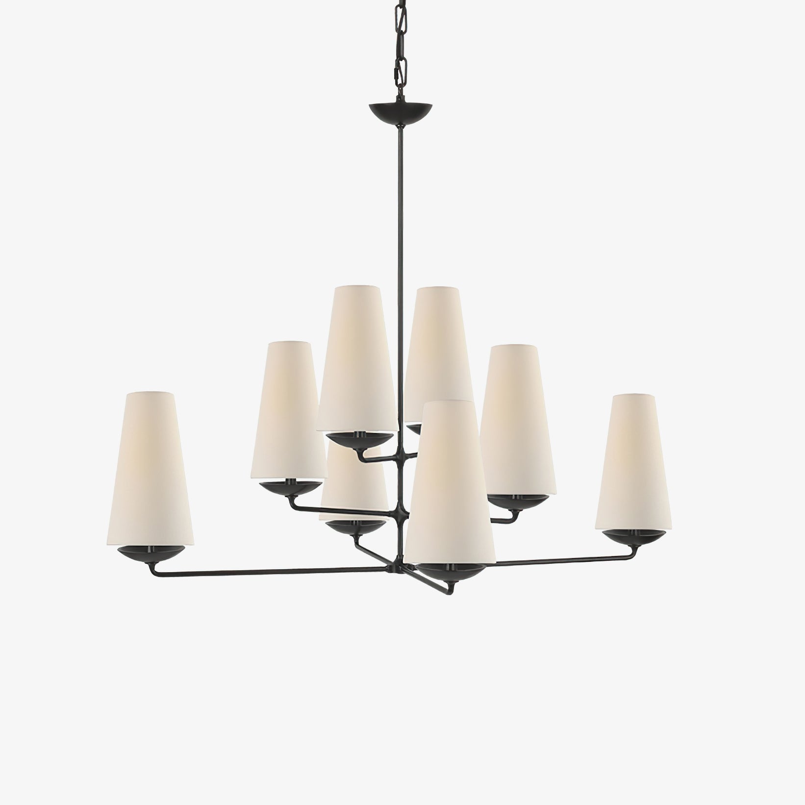 Contemporary Fontaine Vertical Chandelier - Modern Multi-Head Pendant Fixture